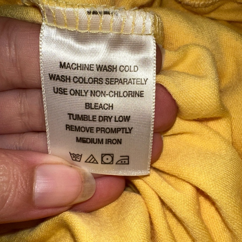 Sunny Yellow Drawstring Sweatpant Capri’s - Picture 4 of 4